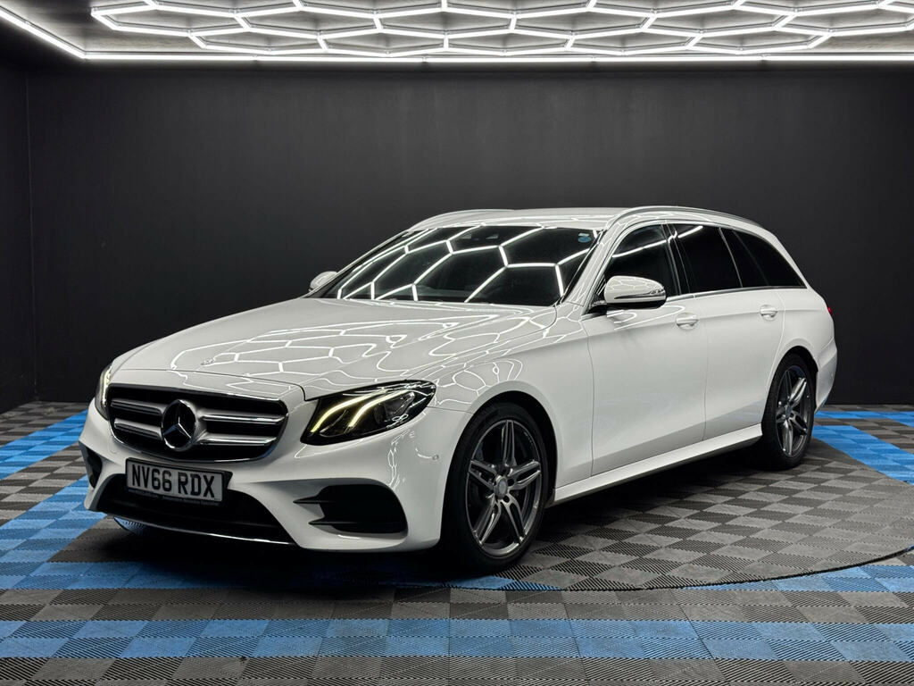 Mercedes-Benz E Class 2.0 E220d Amg Line G-tronic Euro 6 Ss White #3