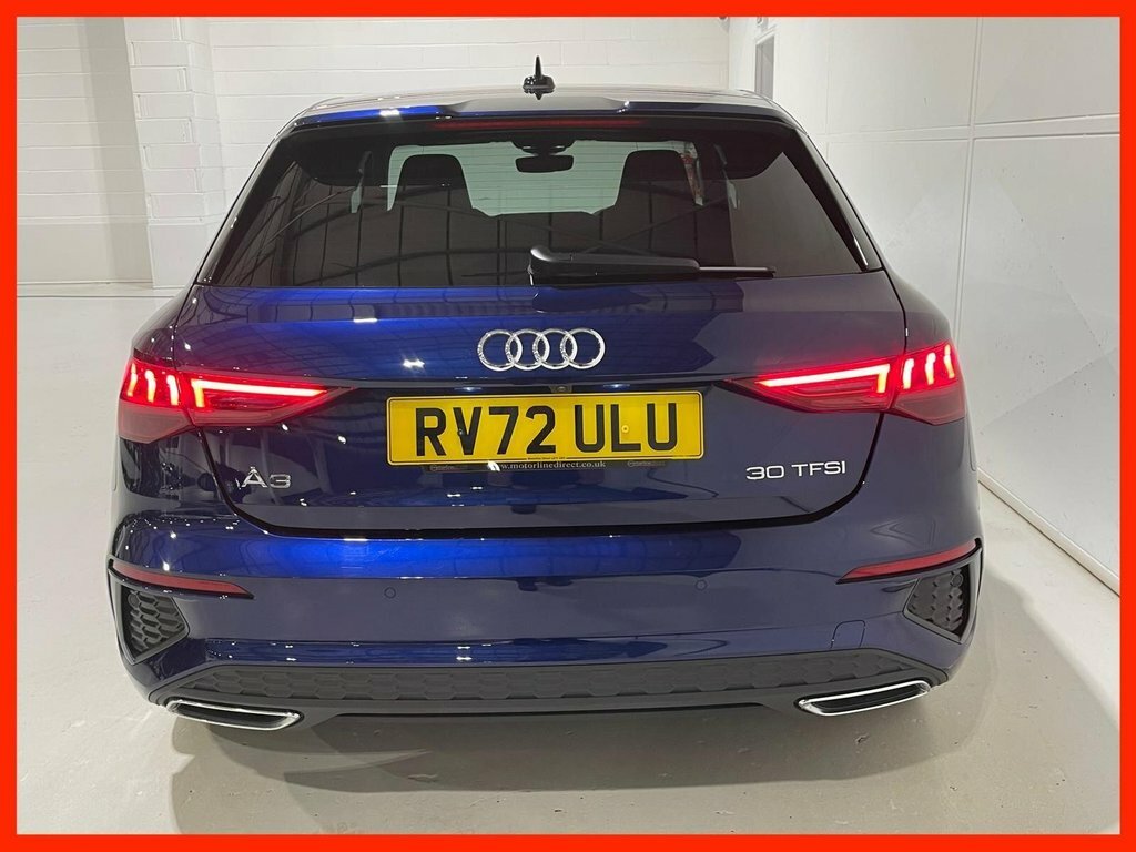 Audi A3 1.0 Tfsi 30 S Line Sportback S Tronic E Blue #4