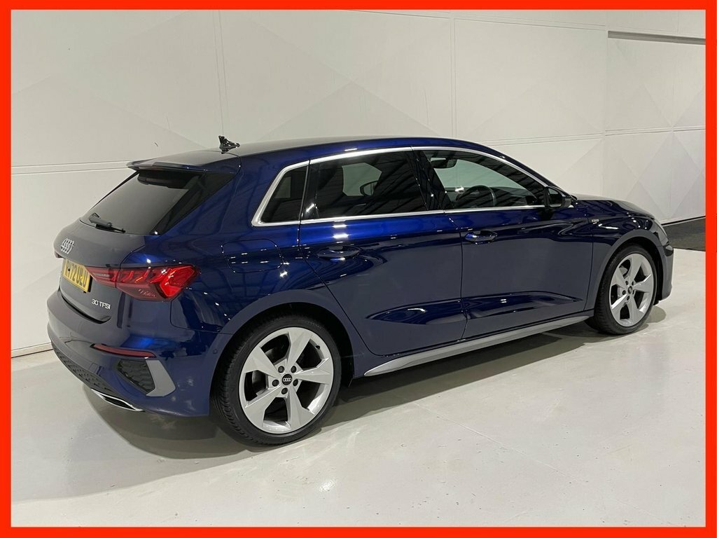 Audi A3 1.0 Tfsi 30 S Line Sportback S Tronic E Blue #3