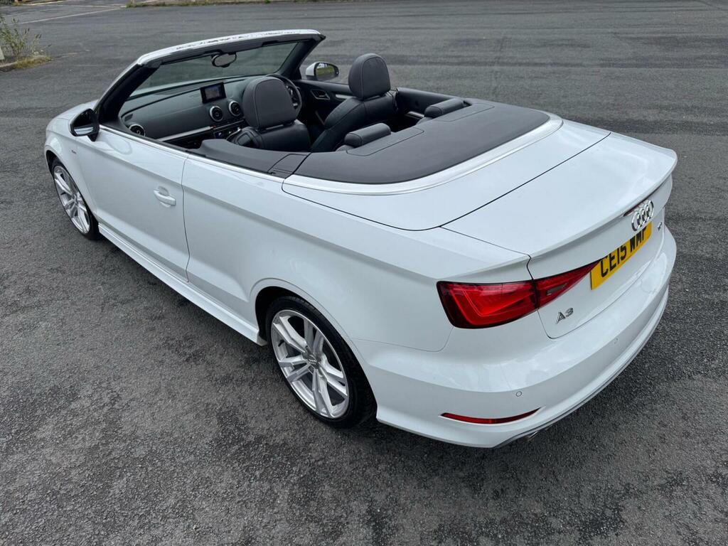 Audi A3 Cabriolet 2.0 Tdi S Line S Tronic Euro 6 Ss White #2