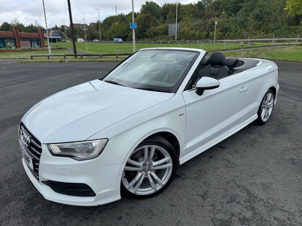Audi A3 Cabriolet 2.0 Tdi S Line S Tronic Euro 6 Ss White #3