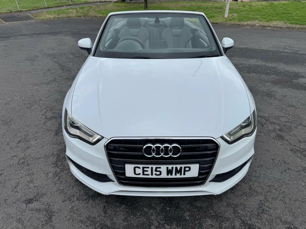 Audi A3 Cabriolet 2.0 Tdi S Line S Tronic Euro 6 Ss White #5
