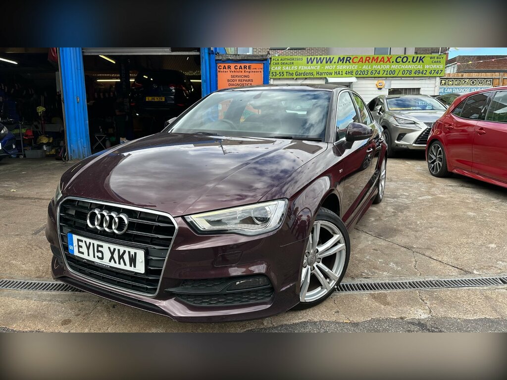 Audi A3 1.4 Tfsi Cod S Line Saloon S Tronic Eur Red