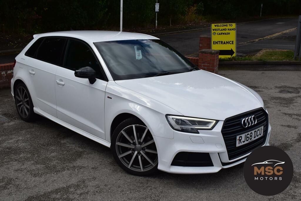 Audi A3 1.0 Tfsi 30 Black Edition Sportback Man RJ68DCU White