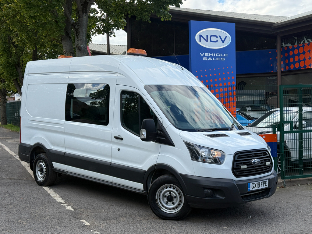 Ford Transit Custom 350 L3 H3 Lwb Drw Welfare Crew Van White