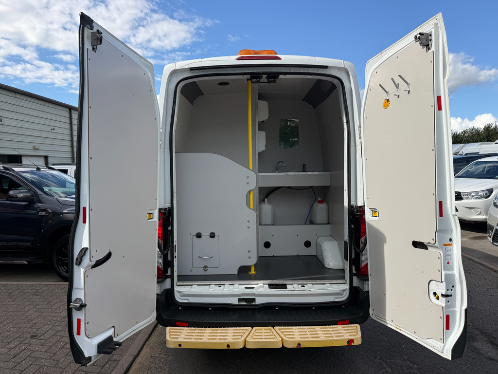 Ford Transit Custom 350 L3 H3 Lwb Drw Welfare Crew Van White #5