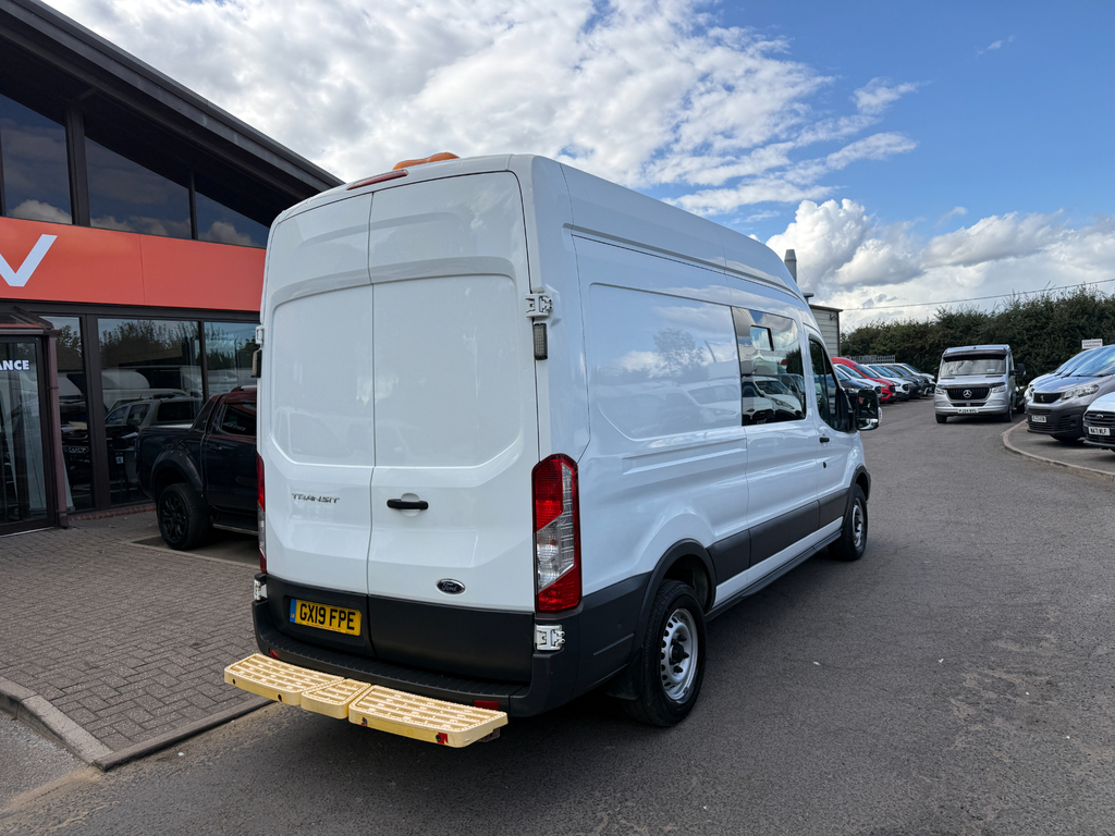 Ford Transit Custom 350 L3 H3 Lwb Drw Welfare Crew Van White #3