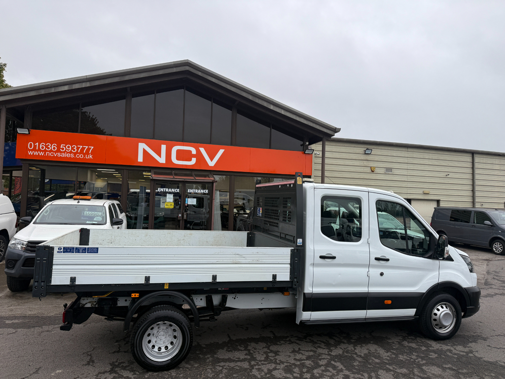 Ford Transit Custom 350 Leader Ecoblue Tipper Crew Cab Drw White #6