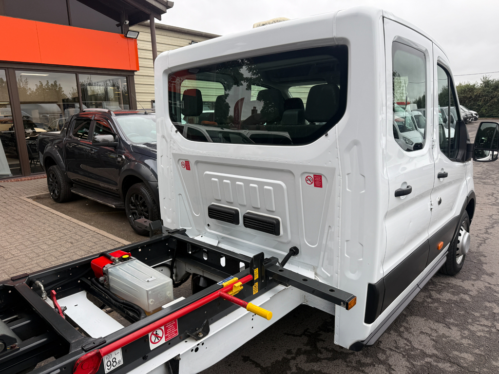 Ford Transit Custom 350 Leader Ecoblue Tipper Crew Cab Drw White #2