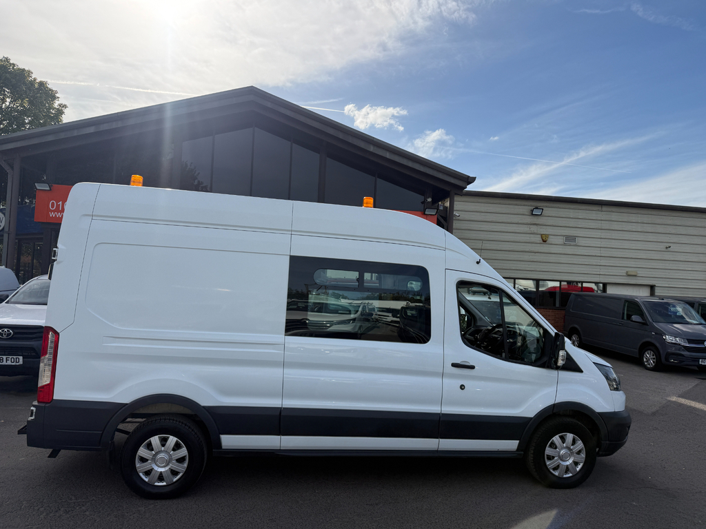 Ford Transit Custom 350 L3 H3drw Welfare Mess Van Lwb Crew Van White #2