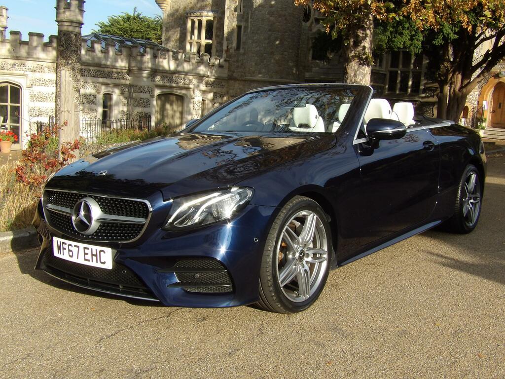 Mercedes-Benz E Class 2.0 E220d Amg Line Cabriolet G-tronic WF67EHC Blue