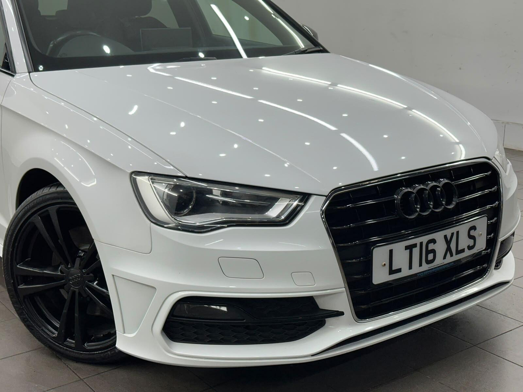 Audi A3 2.0 Tdi S Line Sportback Euro 6 Ss Nav LT16XLS White #6