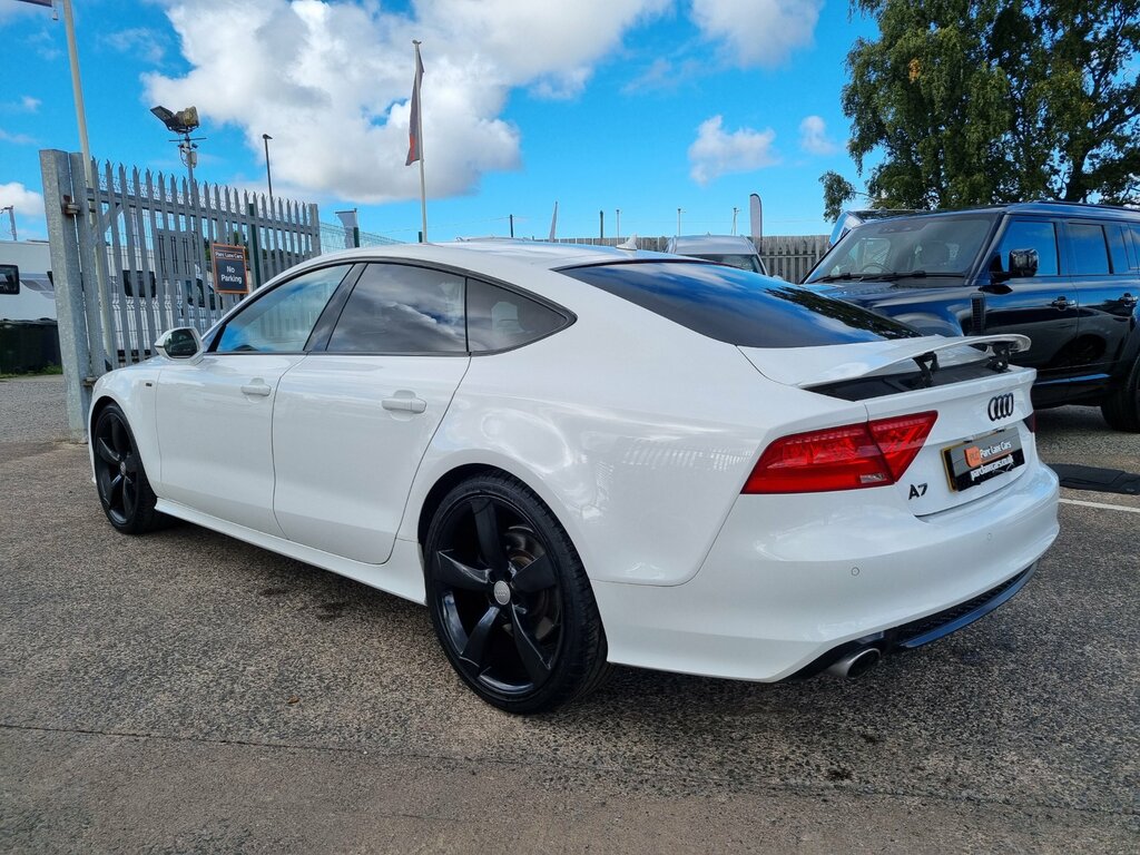 Audi A7 3.0 Tdi V6 Black Edition Sportback S Tr White #5
