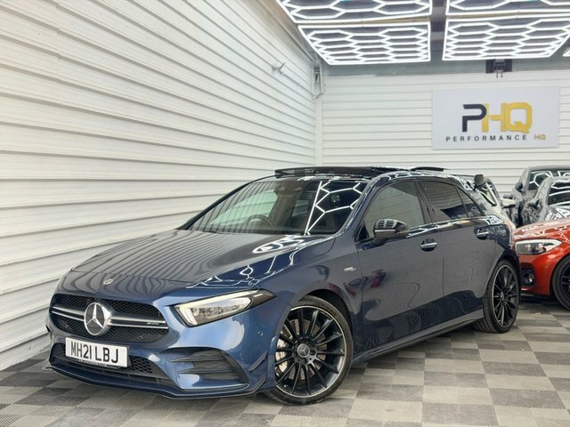 Mercedes-Benz A Class 2021 2.0 A35 Amg Premium Plus Hatchback Petr Blue