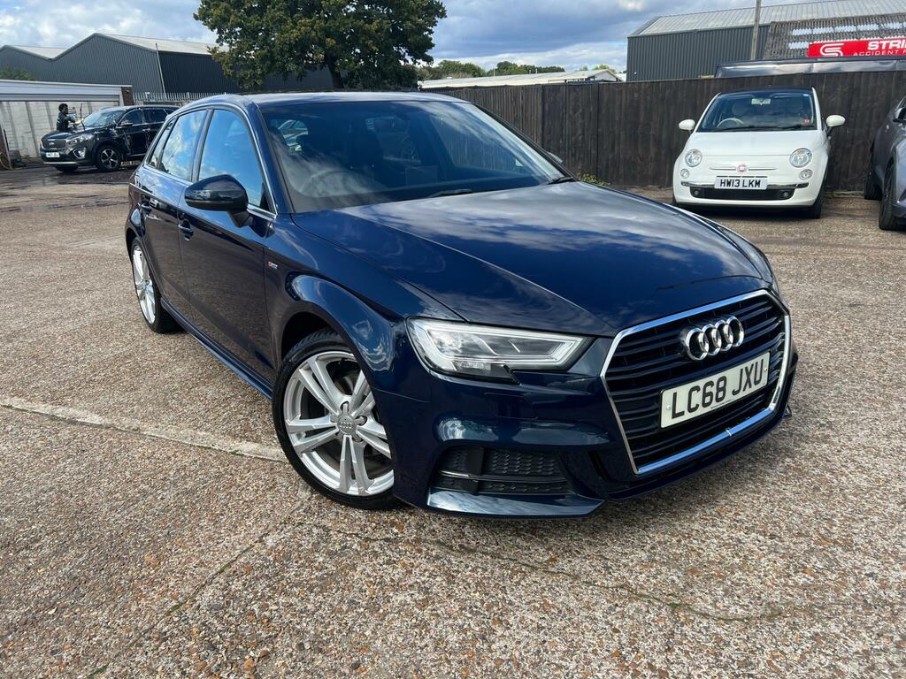 Audi A3 1.5 Tfsi Cod 35 S Line Sportback Euro 6 Ss Blue