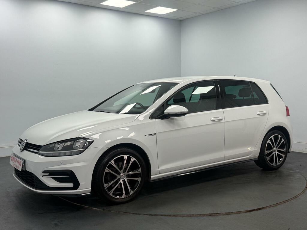 Volkswagen Golf 2.0 Tdi R-line Dsg White #4
