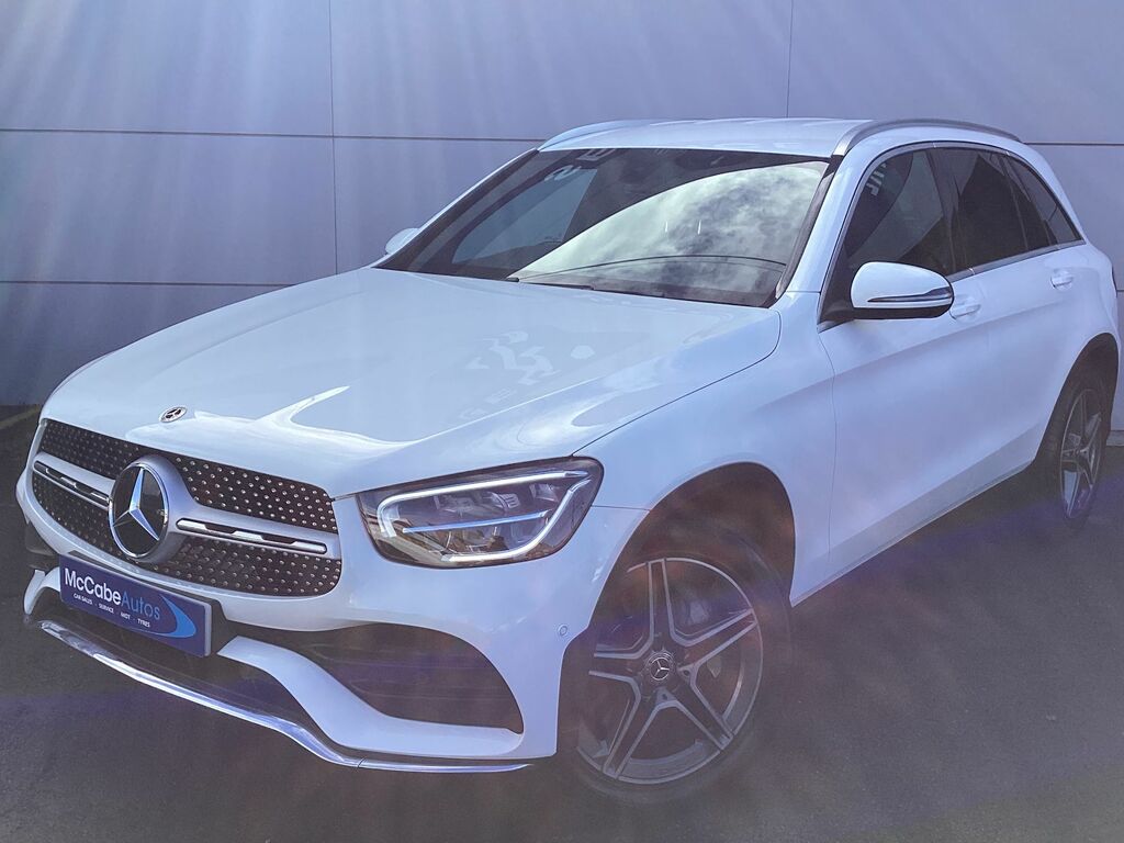 Mercedes-Benz GLC Class 2.0 Glc220d Amg Line Suv G-tronic 4Mat White #3