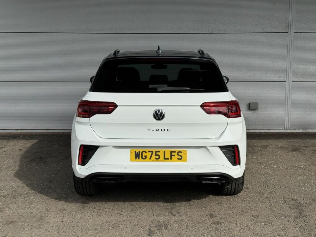 Volkswagen T-Roc 1.5 Tsi Black Edition Plus 150 Bhp Dsg White #4