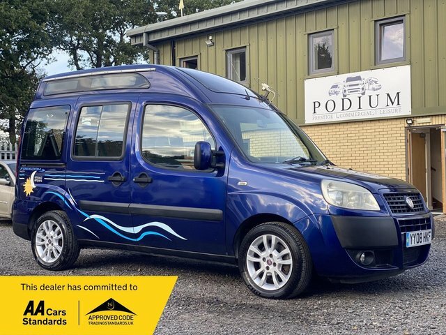 Fiat Doblo Highroof 1.9 Micro Camper Conversion Tv-sink-camer Blue
