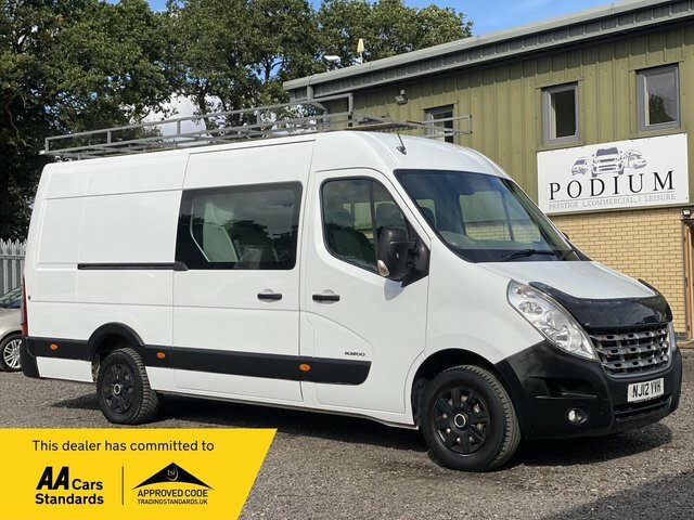 Renault Master 2.3 Dci 35 Crew Van Rwd Mwb Medium Roof Euro 5 6Dr White