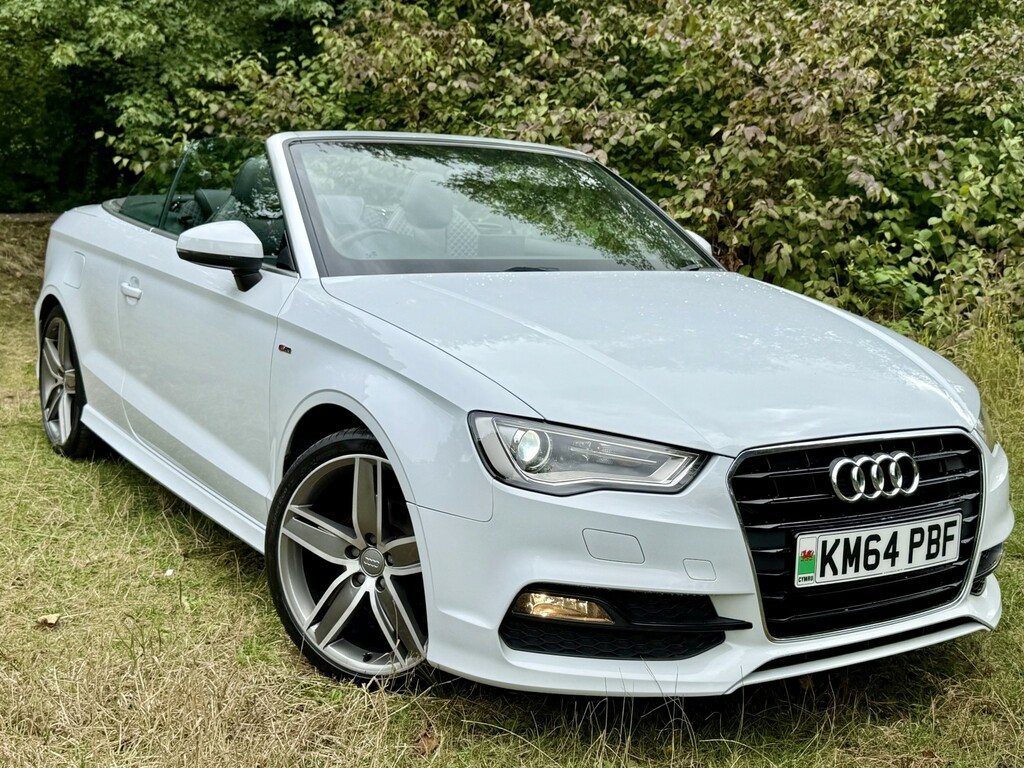 Audi A3 Cabriolet Convertible 2.0 Tds Linesupersports-xenon-beltdo White