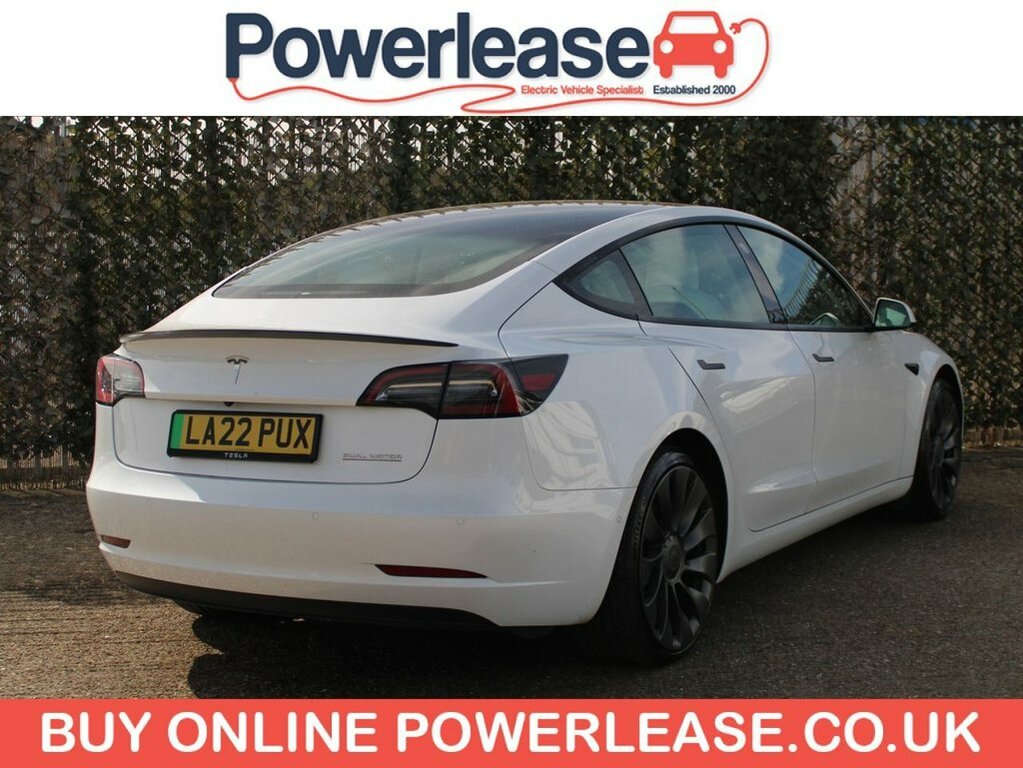 Tesla Model 3 Saloon LA22PUX White #4