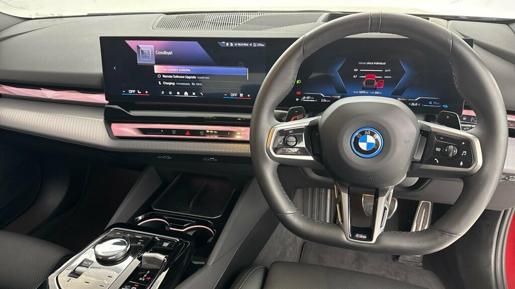 BMW 5 Series 530E M Sport Touring Red #5
