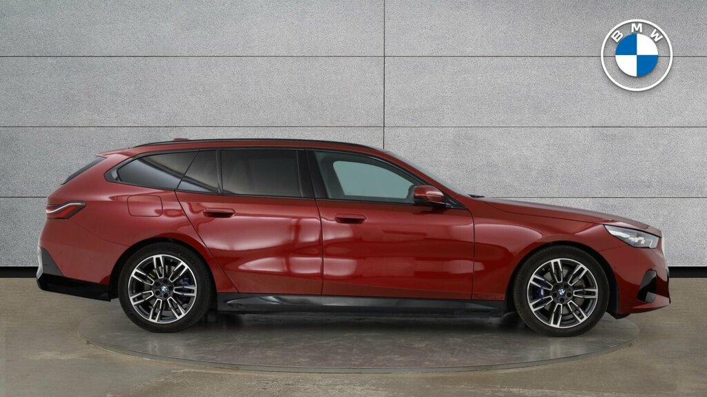 BMW 5 Series 530E M Sport Touring Red #3