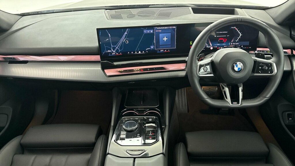 BMW 5 Series 520I M Sport Saloon Black #4