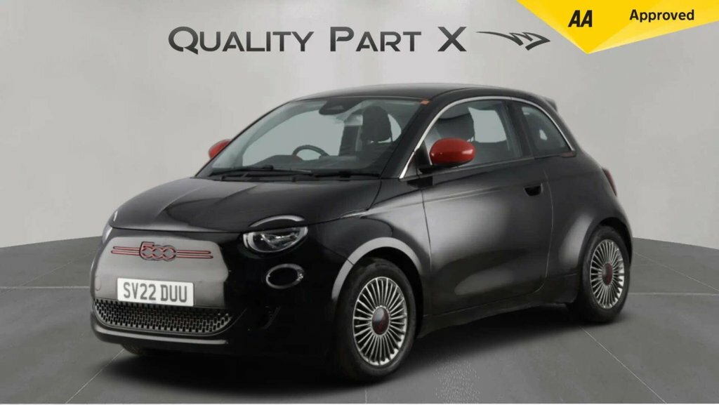 Fiat 500E 500E Red Black #3