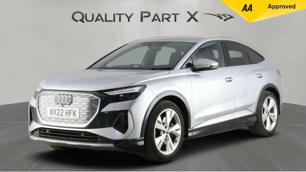 Audi Q4 E Tron Suv Silver #4
