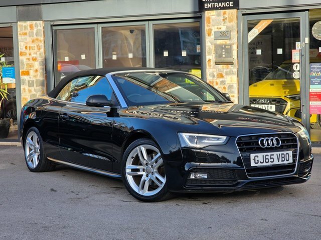 Audi A5 2015 2.0 Tdi S Line Convertible Multitr Black #2