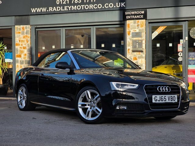 Audi A5 2015 2.0 Tdi S Line Convertible Multitr Black