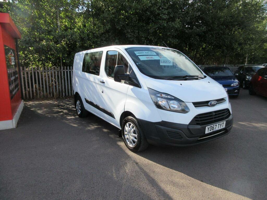 Ford Transit Custom 2.0 350 Ecoblue 1-Way Double Cab Tipper Fwd L3 Eur White #1