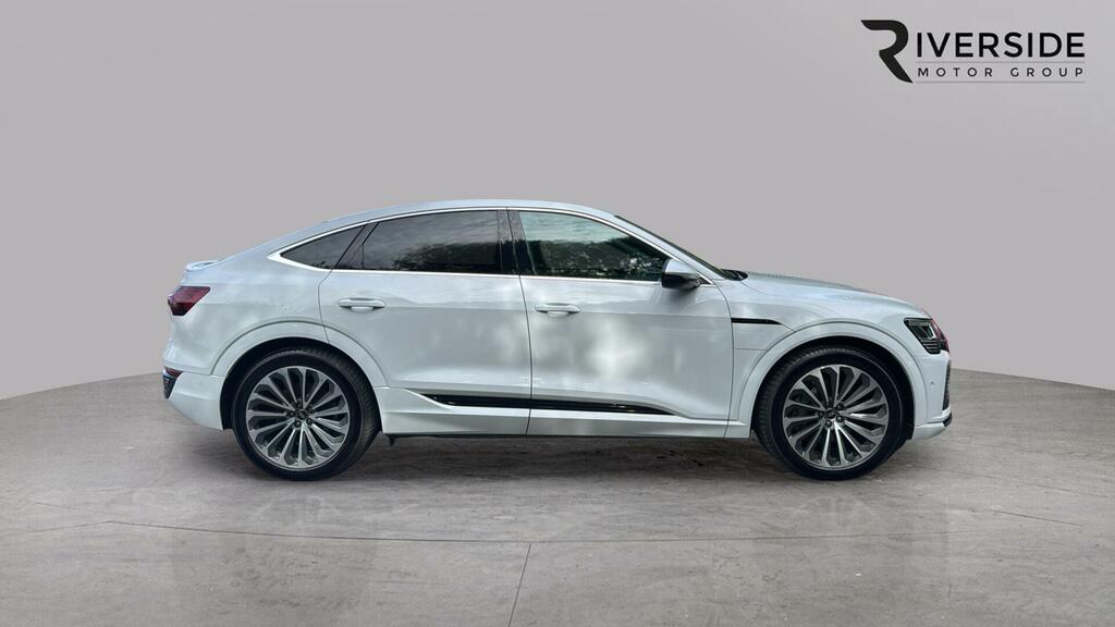 Audi Q8 e tron 55 S Line Sportback Quattro 114Kwh 11Kw White #3
