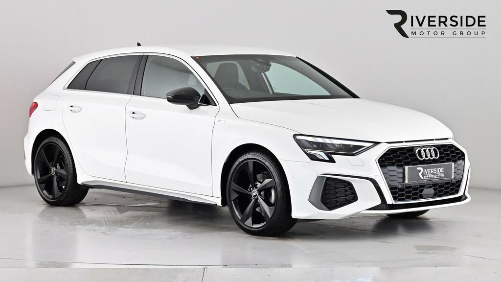 Audi A3 1.0 Tfsi 30 S Line Sportback S Tronic Euro 6 Ss White