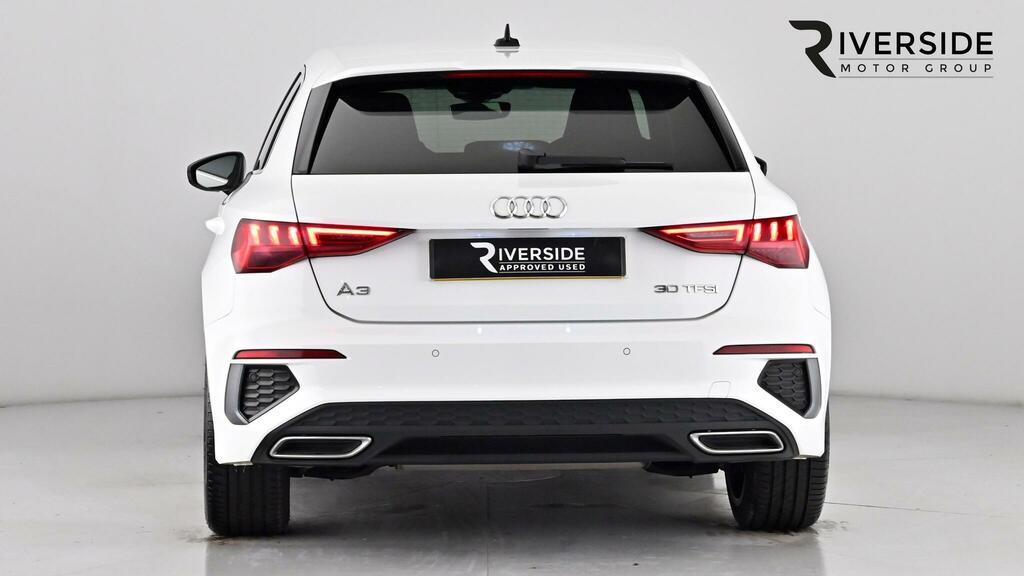 Audi A3 1.0 Tfsi 30 S Line Sportback S Tronic Euro 6 Ss White #5