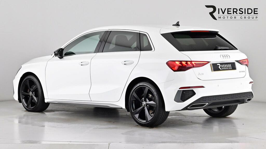 Audi A3 1.0 Tfsi 30 S Line Sportback S Tronic Euro 6 Ss White #2