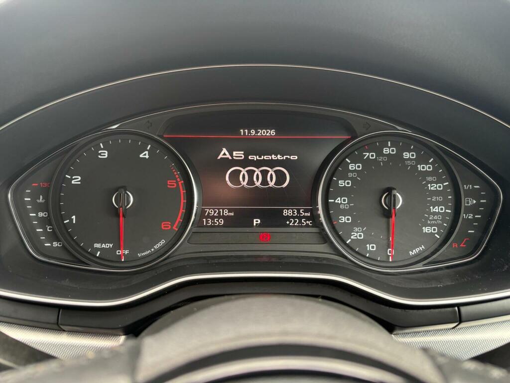 Audi A5 2.0 Tdi S Line S Tronic Quattro Euro 6 Ss Black #43