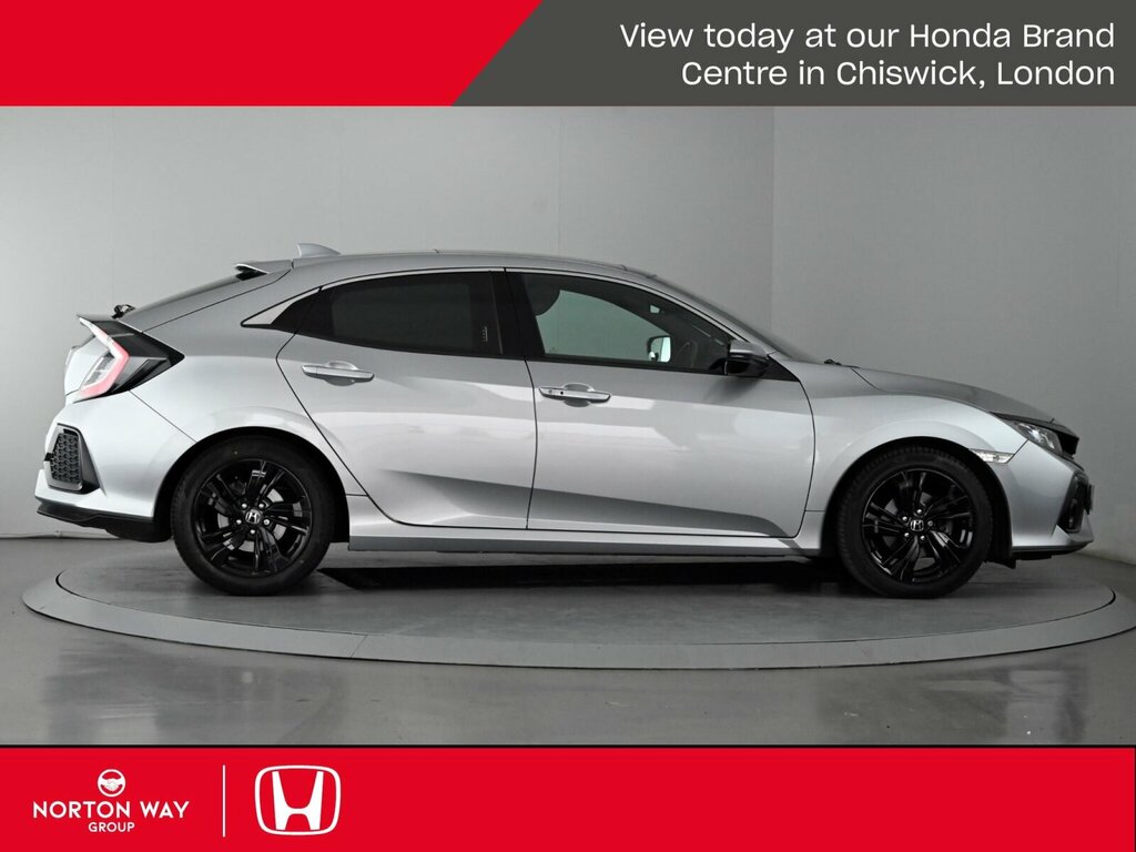 Honda Civic 1.0 Vtec Turbo Ex Hatchback Cvt Euro 6 Silver #2