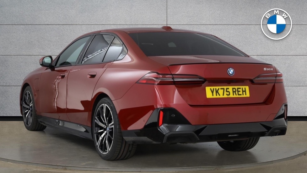 BMW 5 Series 530E M Sport Pro Saloon Red #3