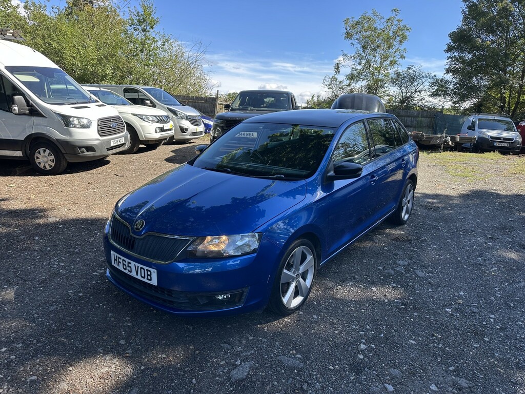 Skoda Rapid Spaceback Hatchback 1.6 Tdi Se Sport 2015 Blue #2