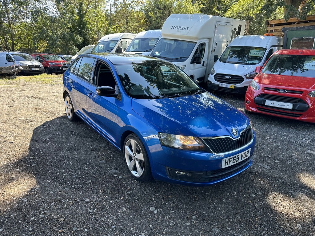 Skoda Rapid Spaceback Hatchback 1.6 Tdi Se Sport 2015 Blue