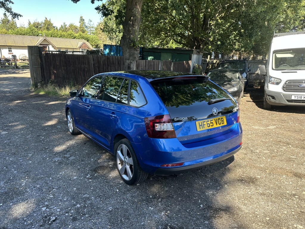 Skoda Rapid Spaceback Hatchback 1.6 Tdi Se Sport 2015 Blue #3