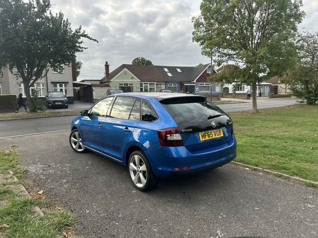 Skoda Rapid Spaceback Hatchback 1.6 Tdi Se Sport 201565 Blue #6