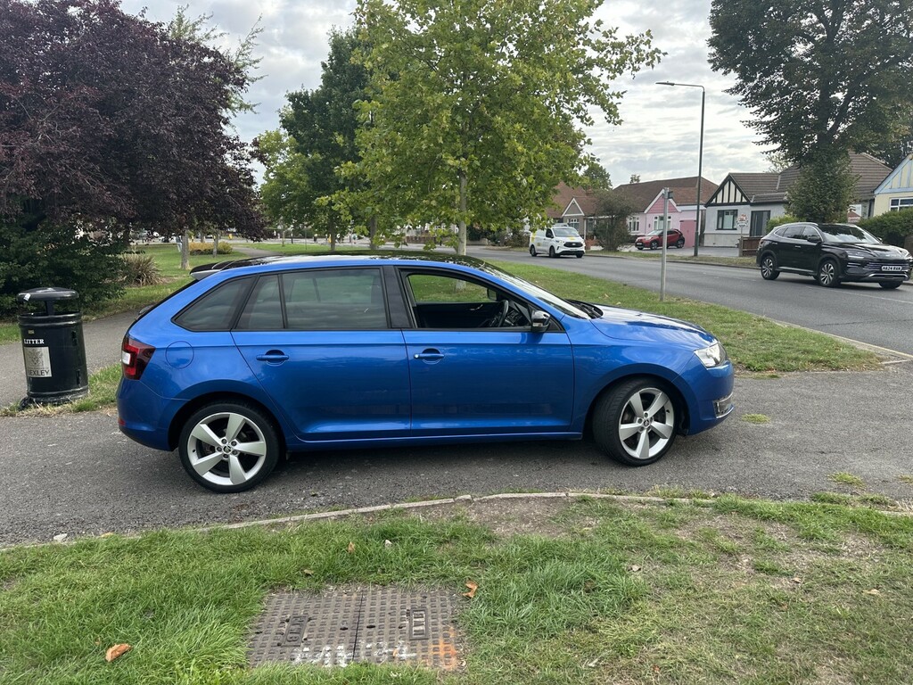 Skoda Rapid Spaceback Hatchback 1.6 Tdi Se Sport 201565 Blue #3