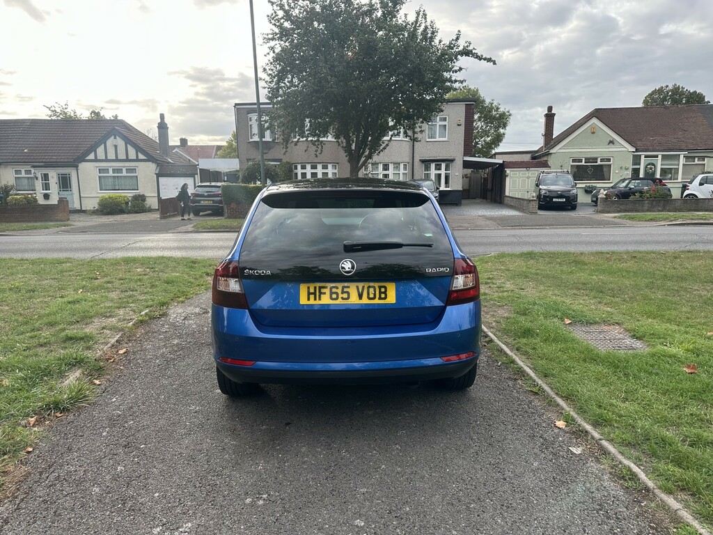 Skoda Rapid Spaceback Hatchback 1.6 Tdi Se Sport 201565 Blue #5