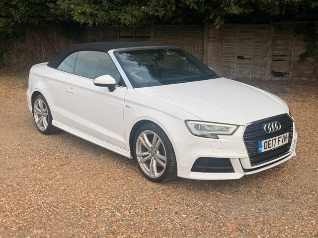 Audi A3 Cabriolet 2.0 Tdi S Line Convertible Euro White #2