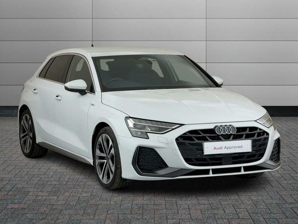 Audi A3 2.0 Tdi S Line Sportback S Tronic Euro 6 Ss White
