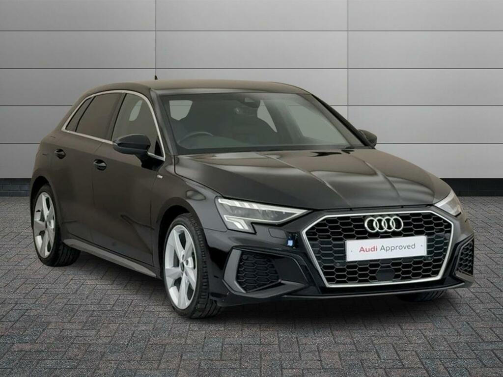 Audi A3 2.0 Tdi 35 S Line Sportback S Tronic Euro 6 Ss Black